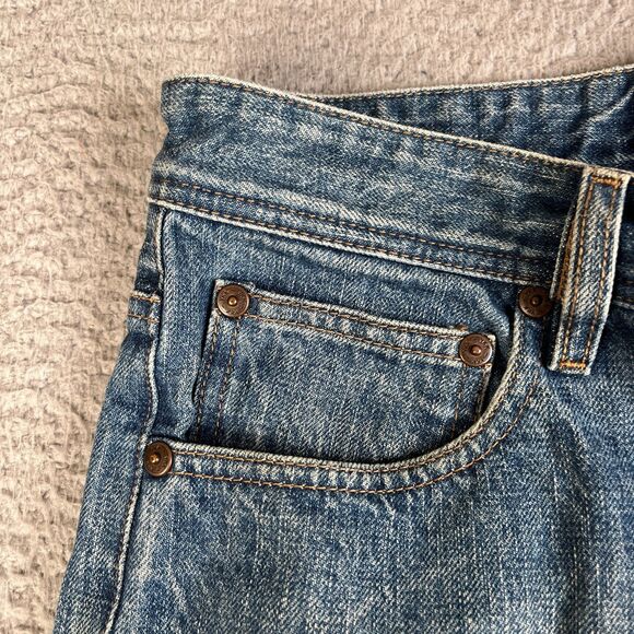 Todd Shelton Selvedge Jeans Mens 29 x 28  Blue Denim YKK Zipper Tapered Made USA - Picture 6 of 16